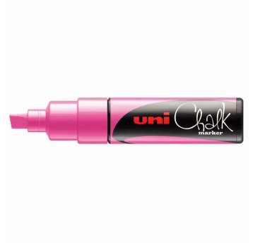 Marker z farbą kredową UNI CHALK PWE8K końcówka ścięta 8mm kol. różowy