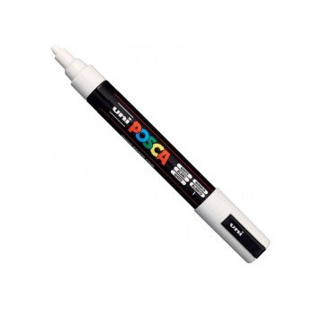 Marker z farbą plakatową UNI POSCA PC5M końcówka okrągła 1,8-2,5mm kol. biały