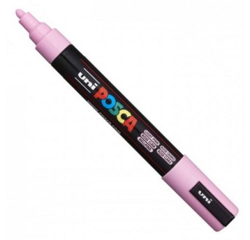 Marker z farbą plakatową UNI POSCA PC5M końcówka okrągła 1,8-2,5mm kol. jasnoróżowy