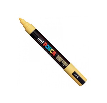 Marker z farbą plakatową UNI POSCA PC5M końcówka okrągła 1,8-2,5mm kol. słomiany