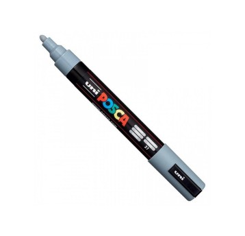 Marker z farbą plakatową UNI POSCA PC5M końcówka okrągła 1,8-2,5mm kol. szary