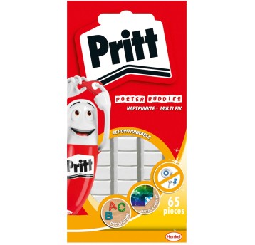 Masa mocująca kostka PRITT kol. biały 65 szt. pudełko samoprzylepna pinezka opak 35g [HEPR1444970]