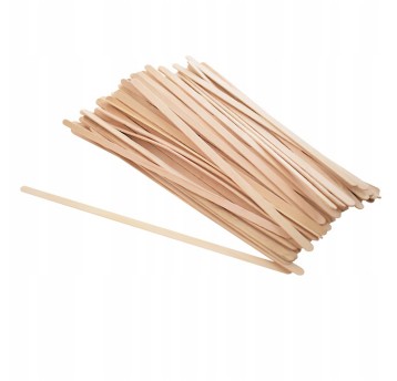 Mieszadełko jednorazowy drewniany 15cm 100 szt. brązowe