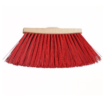 Miotła bez kija drewniana ulicówka szer. 25cm kol. brązowy trapezowa