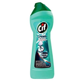 Mleczko do czyszczenia powierzchni i urządzeń sanitarnych CIF Cream zielone 750ml z wybielaczem