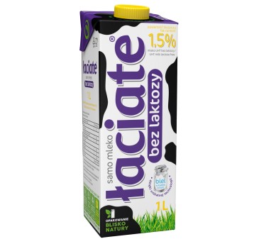 Mleko UHT 1,5% ŁACIATE bez laktozy 1L