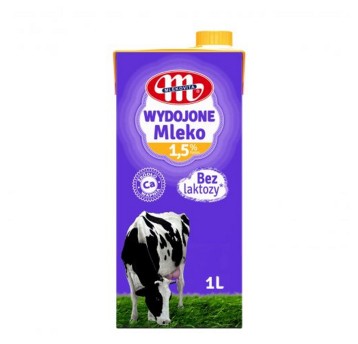 Mleko UHT 1,5% MLEKOVITA Wydojone bez laktozy 1L