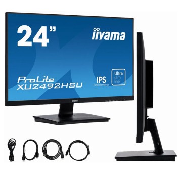 Monitor 23,8" LED IPS 1920 x 1080 Full HD 16:9 IIYAMA PROLITE kol. czarny głośniki [XU2492HSU]