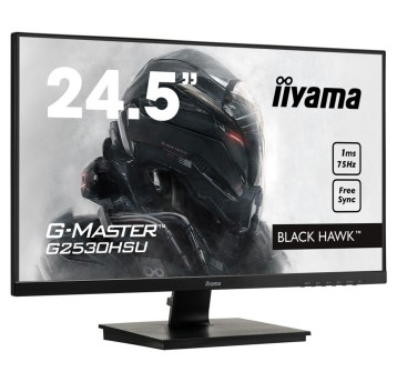 Monitor 24,5" LED TN 1920 x 1080 Full HD 16:9 IIYAMA G-Master Black Hawk kol. czarny głośniki [G2530HSU-B1]