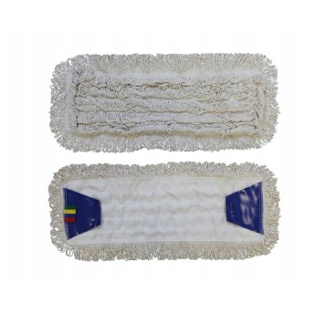Mop do mopa płaskiego bawełna 50 x 13cm MERIDA Economy kol. biały trwałość min 60 prań [SEP150]