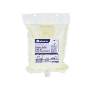 Mydło w pianie do dozownika pielęgnujące MERIDA Sensitive 1L zawiera lanolinę,prowitaminę B5[MTP211]