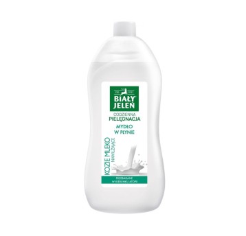 Mydło w płynie zapas nawilżające BIAŁY JELEŃ Kozie mleko 1L