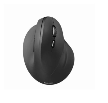 Myszka bezprzewodowa HAMA EMW-500 kol. czarny ergonomiczna, 6 przycisków 2,4GHz dla praworęcznych [182699]