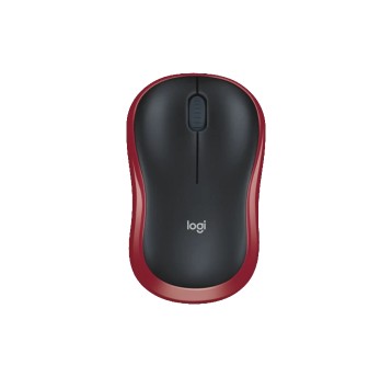 Myszka bezprzewodowa LOGITECH M-185 kol. czerwony [910-002240 / 910-002237]