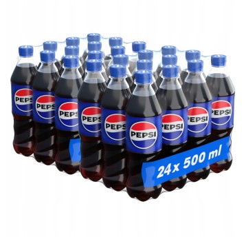 Napój gazowany PEPSI-COLA butelka plastik 500ml 24 szt.