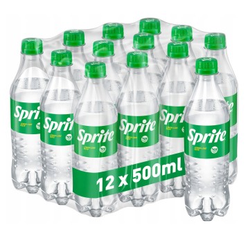 Napój gazowany SPRITE cytryna-limonka butelka plastik 500ml 12 szt.
