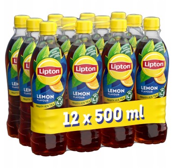 Napój herbaciany LIPTON ICE TEA cytryna butelka plastik 500ml 12 szt.