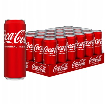 Napój [K] gazowany COCA-COLA puszka 330ml 24 szt.