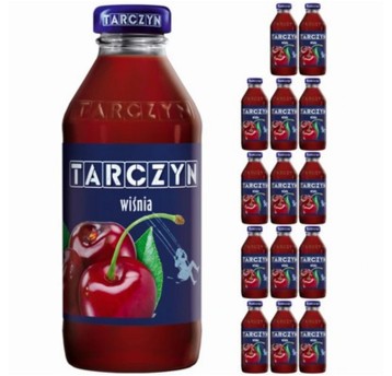 Napój owocowy TARCZYN wiśnia butelka szkło 300ml 15 szt.