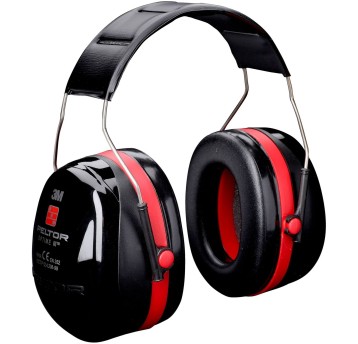 Nauszniki przeciwhałasowe nagłowne 3M PELTOR Optime III H540A-411-SV 34dB kol. czarno-czerwony 1 szt. [1058622]