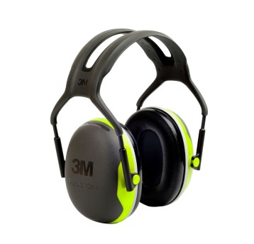 Nauszniki przeciwhałasowe nagłowne 3M PELTOR X-series X4A 33dB kol. czarno-zielony Hi-Viz (neonowe) 10 szt. [1575820]