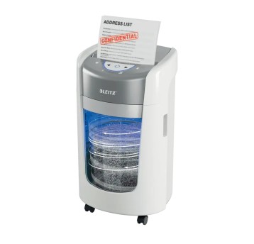 Niszczarka LEITZ OPTIMAX OFFICE 225 ścinki 2 x 15mm | P-5 | 15L z obrotowym pojemnikiem [83580000]