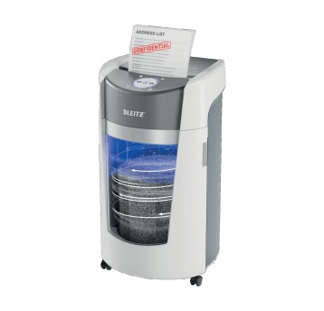 Niszczarka LEITZ OPTIMAX OFFICE 550 ścinki 2 x 15mm | P-5 | 35L z obrotowym pojemnikiem [83600000]