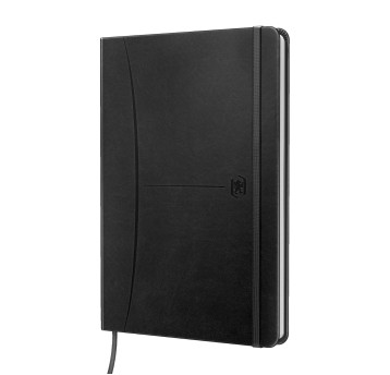 Notatnik A5 kratka 80 kartek OXFORD SIGNATURE twarda kol. czarny PU [400154942]