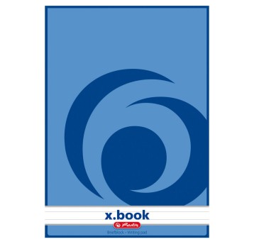 Notatnik A5 linia 50 kartek HERLITZ X.BOOK miękka kol. niebieski [9584681]