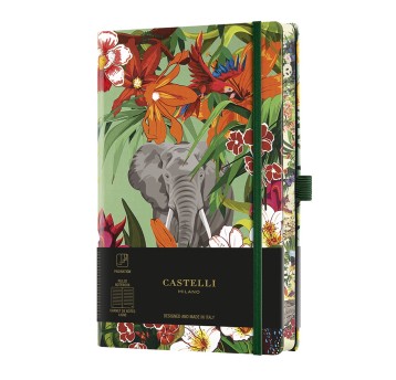 Notes A5- linia 192 stron 90g CASTELLI EDEN ELEPHANT 13 x 21cm [9589904]