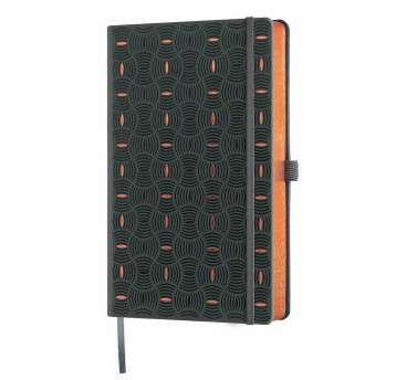 Notes A5- linia 192 stron 90g CASTELLI RICE COPPER kol. czarno-miedziany 13 x 21cm [9574088]