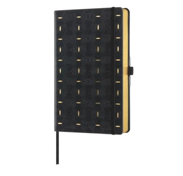 Notes B5- linia 192 stron 80g CASTELLI RICE GOLD kol. czarno-złoty 19 x 25cm [9572892]