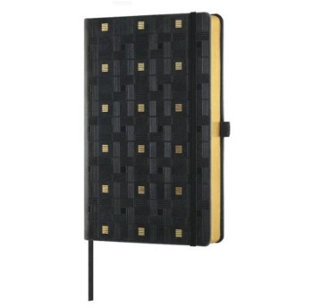 Notes B5- linia 192 stron 80g CASTELLI WEAVING GOLD kol. czarno-złoty 19 x 25cm [9572645]