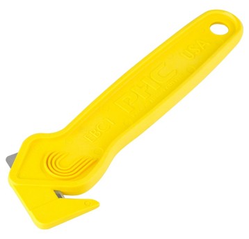 Nóż bezpieczny PHC EBC1 kol. żółty z ukrytym ostrzem [BH-EBC1]