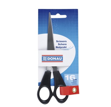 Nożyczki biurowe DONAU 16cm praworęczne [7922001PL-01]