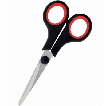 Nożyczki biurowe GRAND GR-5500 12cm praworęczne gumowy uchwyt [130-1605]