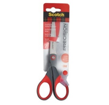 Nożyczki biurowe SCOTCH 1447 kol. czerwono-szary 18cm praworęczne precyzyjne [3M-FT600004020]