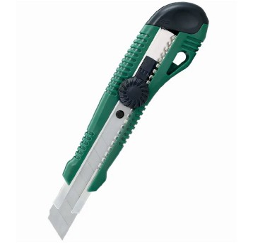Nożyk z wymiennym ostrzem uniwersalny 21cm 18mm GRAND GR-64 kol. zielony [130-1658]
