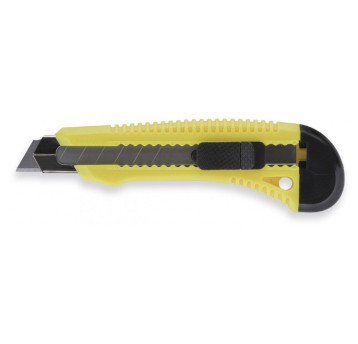 Nożyk z wymiennym ostrzem wzmocniony 15,5cm 18mm TAURUS N-704 kol. żółty [TT00424]