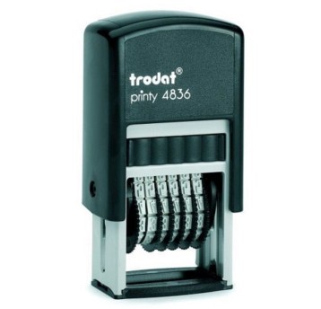 Numerator automatyczny samotuszujący 6 cyfrowy 3,8mm TRODAT PRINTY LINE 4836 tworzywo [TR4836]