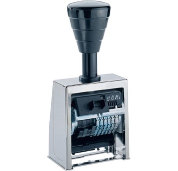 Numerator automatyczny samotuszujący 6 cyfrowy 4,5mm HORRAY H56/6 metal