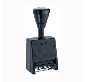 Numerator automatyczny samotuszujący 6 cyfrowy 4,5mm HORRAY H57/6 metal
