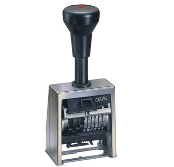 Numerator automatyczny samotuszujący 6 cyfrowy 4,5mm REINER B6 metal [REB6]