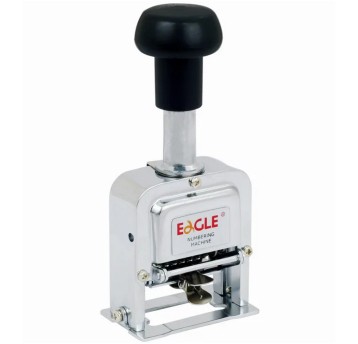 Numerator automatyczny samotuszujący 6 cyfrowy 4mm EAGLE TY102-6 metal [140-1009]