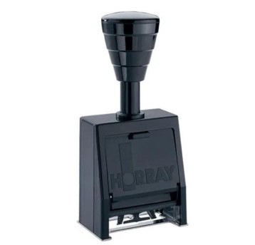 Numerator automatyczny samotuszujący 8 cyfrowy 4,5mm HORRAY H57/8 metal