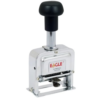 Numerator automatyczny samotuszujący 8 cyfrowy 4mm EAGLE TY102-8 metal [140-1011]