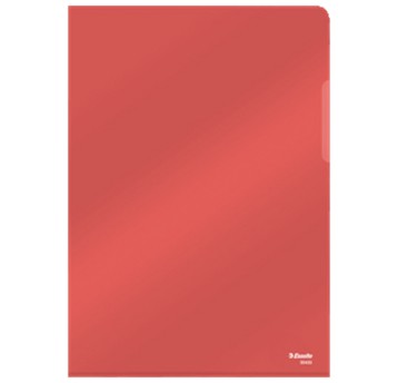 Obwoluta A4 L krystaliczna 150mic ESSELTE kol. czerwony [55433]