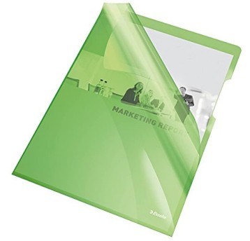 Obwoluta A4 L krystaliczna 150mic ESSELTE kol. zielony [55436]