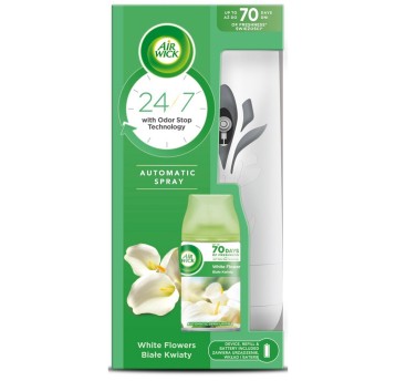 Odświeżacz powietrza automatyczny AIR WICK FRESHMATIC Białe Kwiaty kwiatowy 250ml wkład i urządzenie