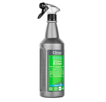 Odświeżacz powietrza z atomizerem CLINEX NANO PROTECT SILVER Odour Killer 1L nie pozostawia plam [CL77348]